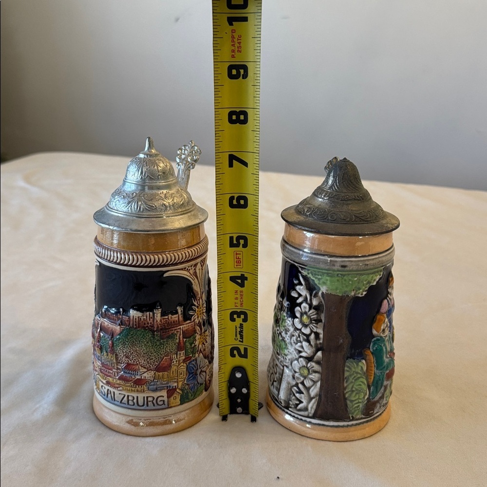 Vintage Colorful Salzburg by King and Schloss Lembeck Beer Steins - Picture 13 of 13